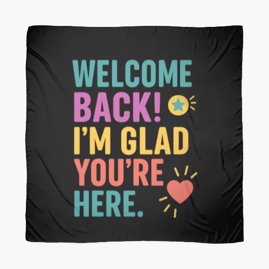 Welcome Back To School, Teacher Appreciation Gift Scarves