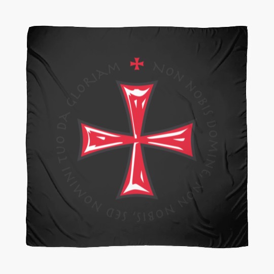 Cross Knights Templar Crusader non nobis domine Scarves