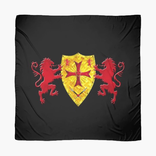 Knights Templars Crusaders Lions weapon shield Scarves