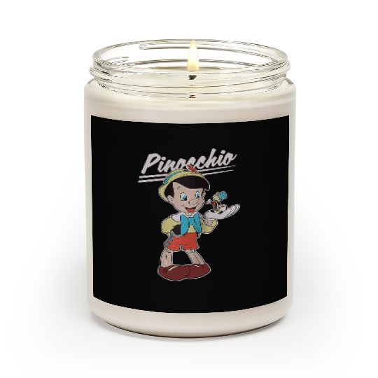 Retro Disney Pinocchio and Jiminy Cricket Scented Candles