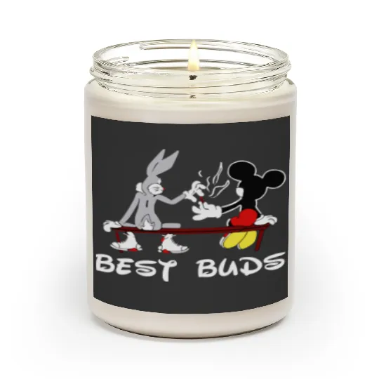 Bugs Bunny and Mickey Mouse Besst Buds, Funny Disney Looneys Tunes Scented Candles