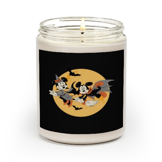 Happy Halloween Moon Disney Vampire Mickey Scented Candles