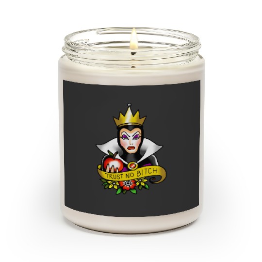 Get Here The Evil Queen Trust No Bitch T-Shirt, Snow White Disney Tee Scented Candles