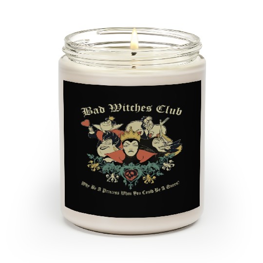 Retro Disney Villains Scented Candles, Bad Witches Club Scented Candles, Family Villain Scented Candles, Disney Vacation Scented Candles