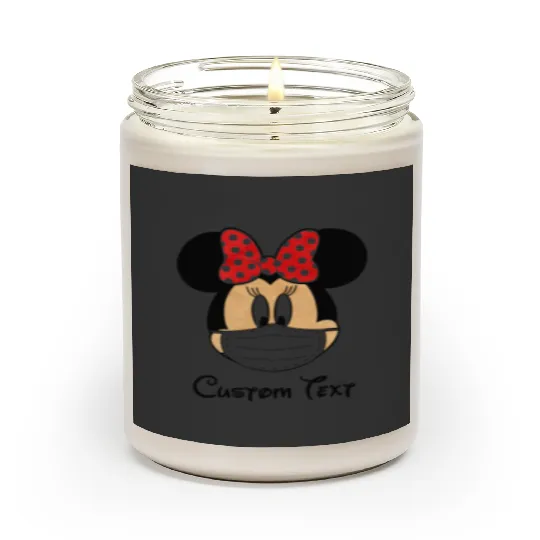 CUSTOM Disney T-Shirt - Mickey Mouse and Minnie Mouse with a Mask - Quarantine - Social Distancing - Wear a mask - 6 feet apart 2020 - 2021 Scented Candles