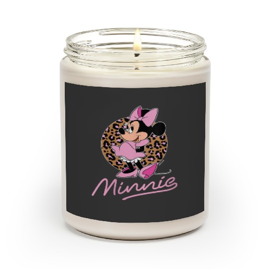 Discover Womens Disney Minnie Leopard Print Scented Candles