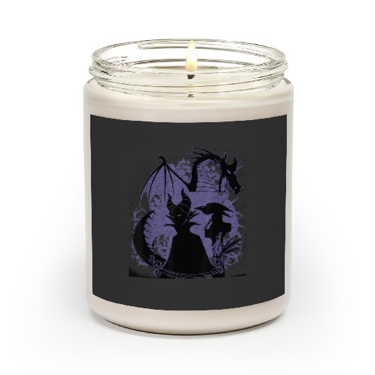 Discover Disney Sleeping Beauty Maleficent Dragon Silhoue Scented Candles