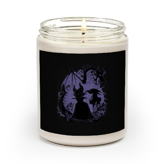Disney Sleeping Beauty Maleficent Dragon Silhoue Scented Candles