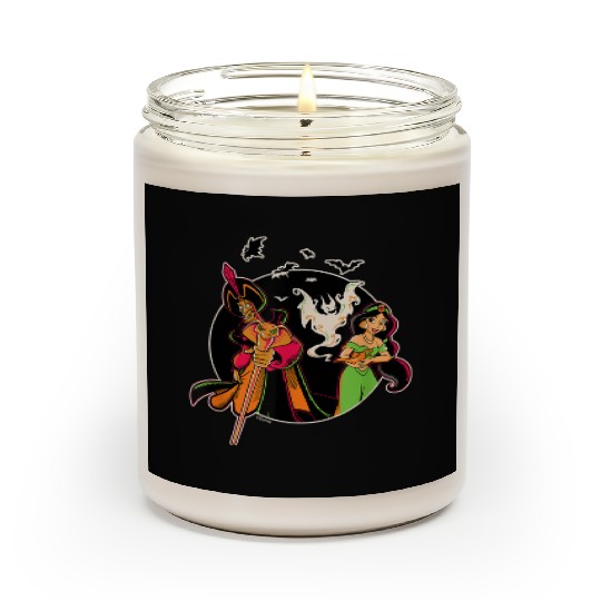 Disney Princess Jasmine and Jafar Aladdin Hallow Scented Candles