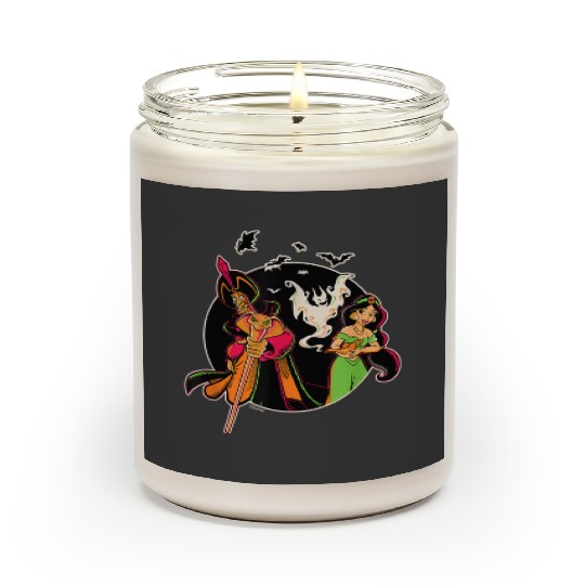 Disney Princess Jasmine and Jafar Aladdin Hallow Scented Candles