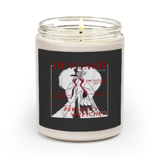 Disney Villains Halloween Cruella Magazine Cover Scented Candles