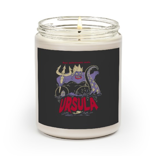 Disney The Little Mermaid Ursula Graphic Scented Candles , Disneyland Family Party Gift Scented Candles, Disneyland Family Party Gift Scented Candles