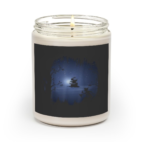 Discover Disney Peter Pan Moonlit Pirate Ship Silhouette Scented Candles