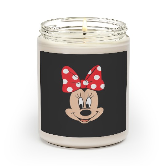 Discover Disney Minnie Mouse Polka Dot Bow Big Face Tank Scented Candles