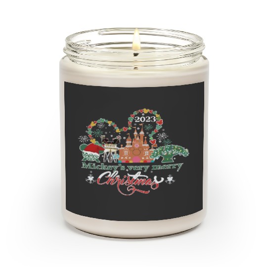 Discover Mickey's very merry Christmas party 2023 Scented Candles, Walt Disney world Christmas Scented Candles