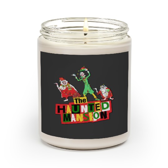 Vintage Disney Parks Hitchhiking Ghosts Christmas Lights Scented Candles, The Haunted Mansion Christmas Scented Candles