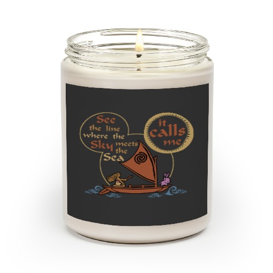 Mickey Mouse Moana Scented Candles, Hei Hei and Pua Scented Candles, Disney Family Matching Vacation Scented Candles