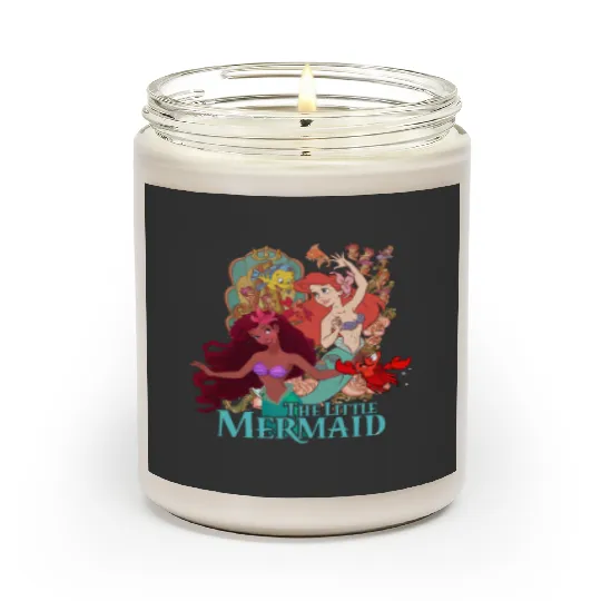Retro Disney The Little Mermaid Scented Candles, The Little Mermaid Scented Candles