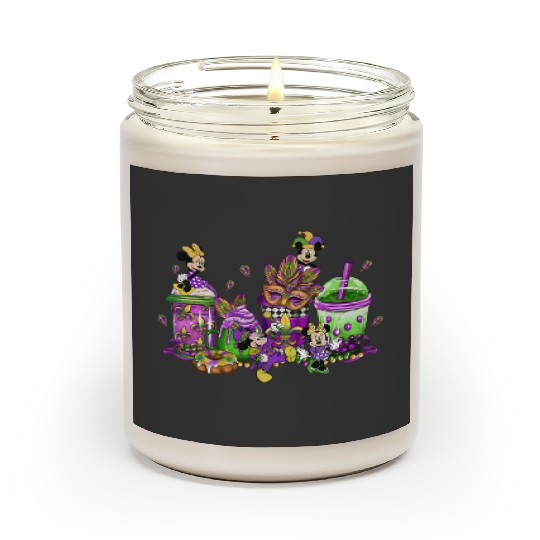 Disney Milktea Mardi Gras Scented Candles,Mickey New Orleans Scented Candles