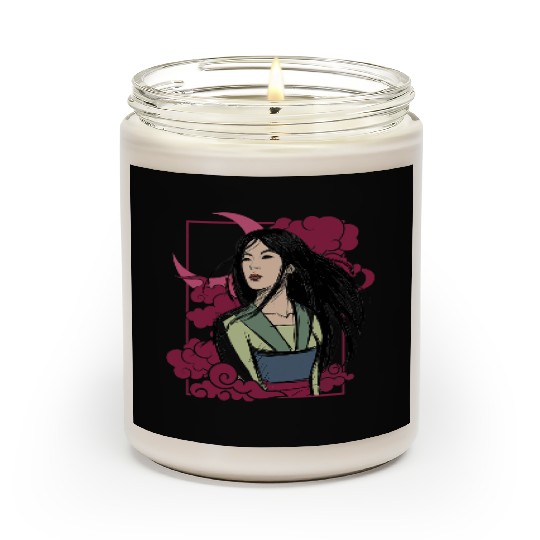 Disney Mulan Moon Portrait Front And Back Scented Candles