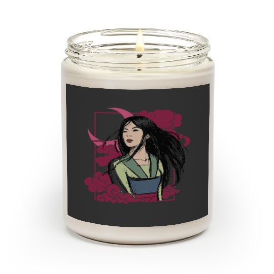 Disney Mulan Moon Portrait Front And Back Scented Candles