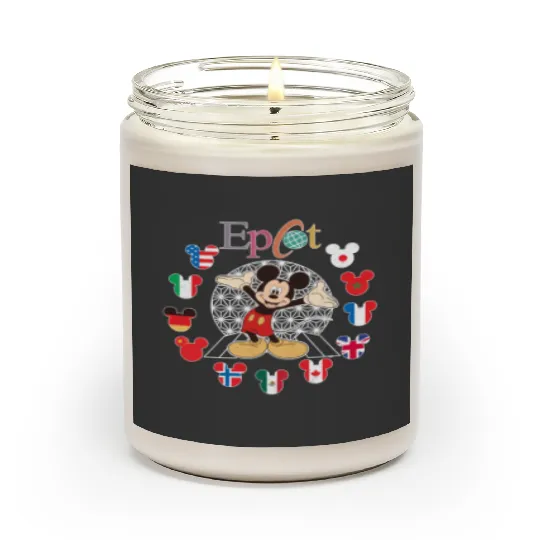Disney Epcot World Traveler Scented Candles, Disney Epcot World Traveler Disney Trip Matching Scented Candles
