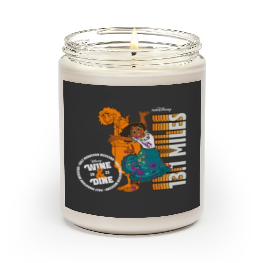 runDisney Mirabel Madrigal Encanto W.ine & Dine Halft Marathon 13.1 Miles Scented Candles, Disney Marathon Weekend 2023 Scented Candles