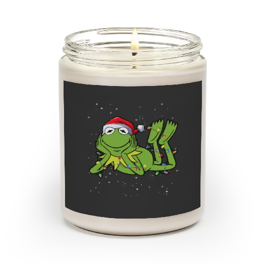 Disney Muppets Holiday The Kermit Frog Christmas Lights Scented Candles