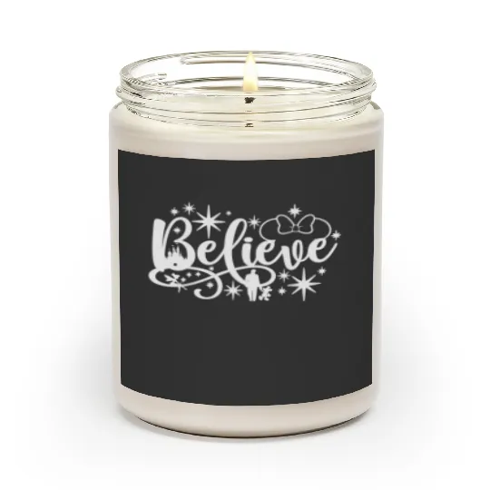 Believe Scented Candles, Disney Scented Candles, Minnie mouse, Disney gift, Believe Scented Candles