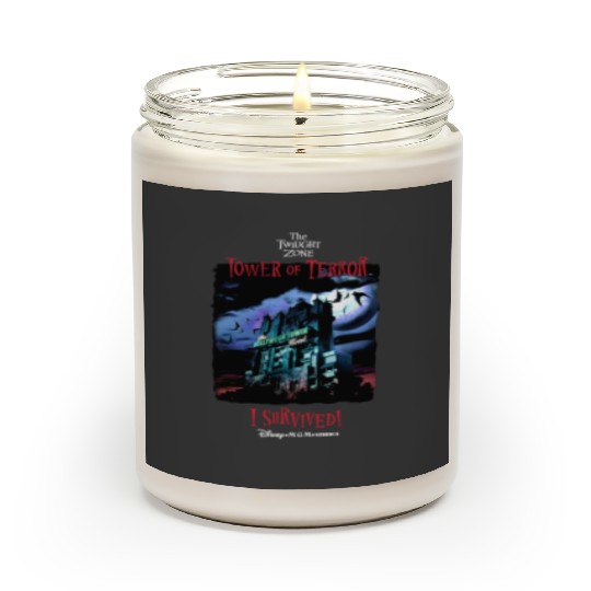 Tower of Terror I Survived!  Scented Candles, The Twilight Zone Scented Candles, Disney Scented Candles