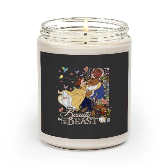 Vintage Beauty And The Beast  Scented Candles, Disney Princess Scented Candles