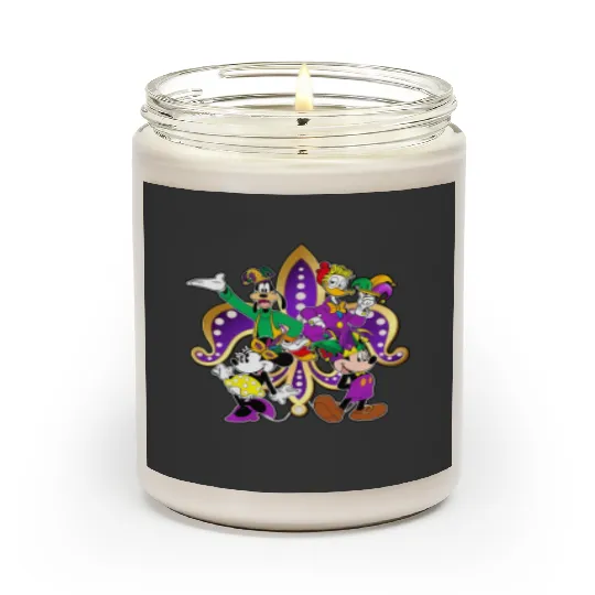 Disney Family Mardi Gras Scented Candles, Funny Saints New Orleans Scented Candles
