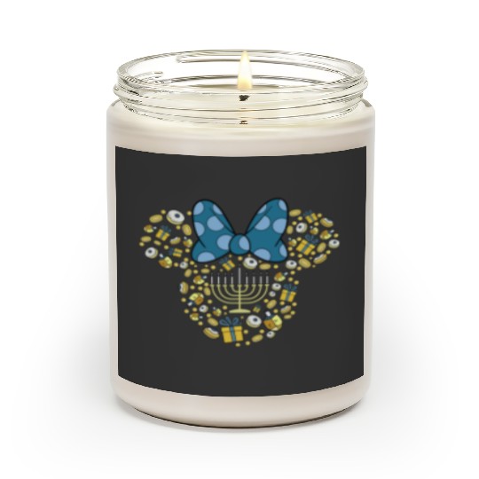 Disney Minnie Mouse Hanukkah Chanukah Scented Candles,Happy Hanukkah Scented Candles