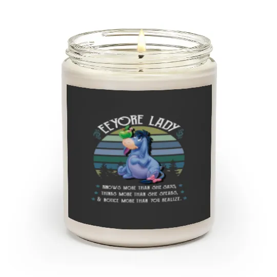 Christmas Gift, Eeyore Scented Candles, Eeyore Unisex Scented Candles, Disney Eeyore Scented Candles