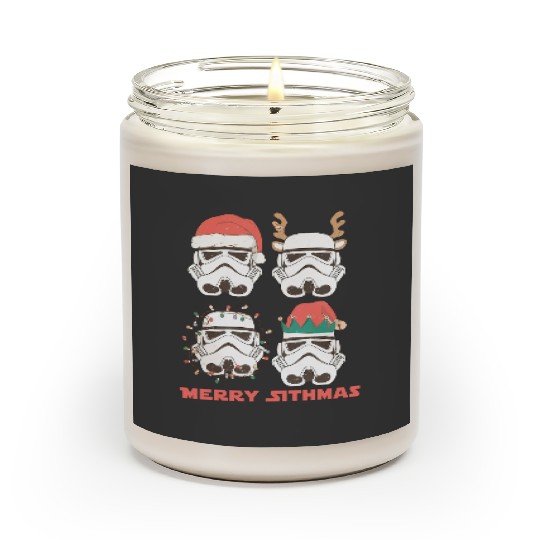 Retro Star Wars Merry Sithmas Scented Candles, Stormtrooper Christmas Scented Candles, Vintage Star Wars Christmas Scented Candles, Disney Star Wars Scented Candles
