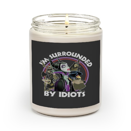 Retro Disney Sleeping Beauty Villains Maleficent Surrounded By Idiots Scented Candles, Magic Kingdom Scented Candles