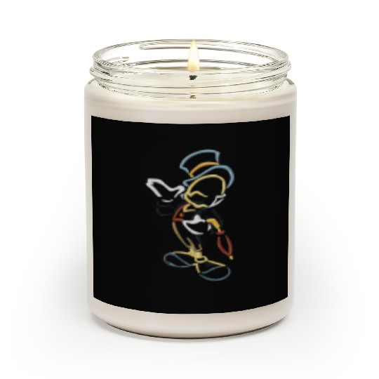 Jiminy Cricket Pinocchio Disney Embroidered Scented Candles
