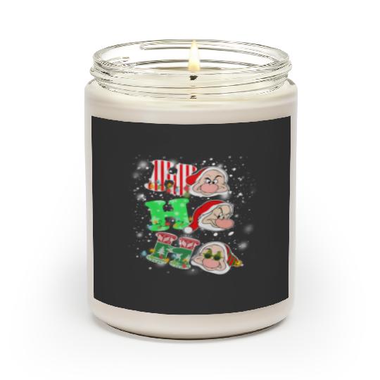 Ho Ho Ho Grumpy Dwarf Christmas Light Scented Candles, Snow White and Seven Dwarfs Disneyland Scented Candles