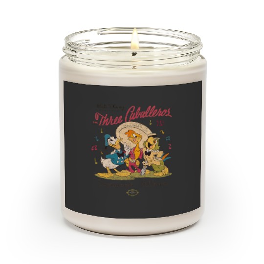Disney Three Caballeros Mexico Scented Candles, Donald Duck Jose Carioca Panchito Friends Scented Candles