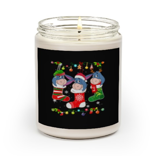 Disney Eeyore Christmas Socks Scented Candles