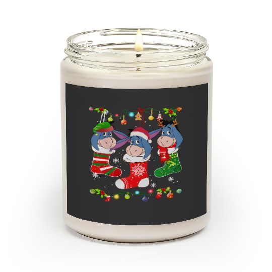 Disney Eeyore Christmas Socks Scented Candles