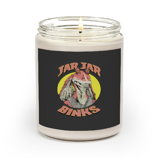 Retro Team Jar Jar Binks Funny Star Wars Fan  Scented Candles, Vintage Star Wars Galaxy's Edge Scented Candles, Disneyworld Scented Candles
