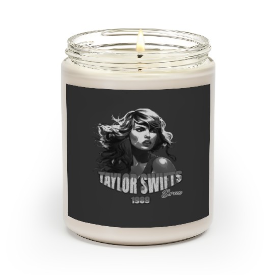 Black and White TayloSwifts Eras Tour Scented Candles
