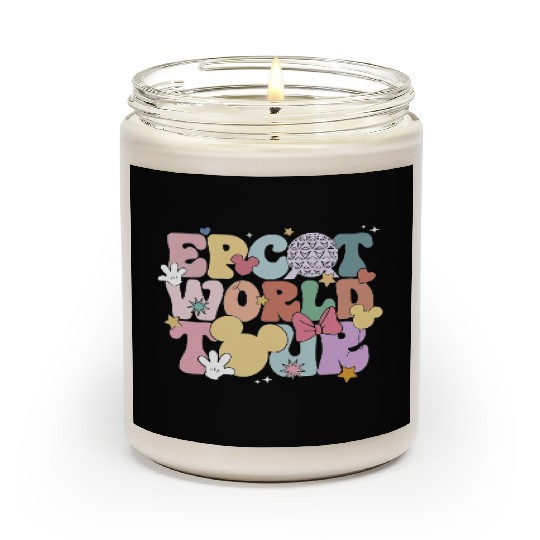 Epcot World Tour Scented Candles, Disney Epcot World Tour Scented Candles