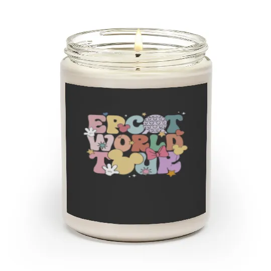 Epcot World Tour Scented Candles, Disney Epcot World Tour Scented Candles
