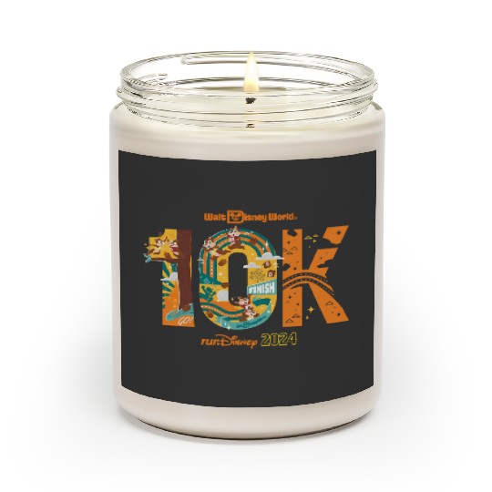runDisney Chipmunks Chip And Dale 10K Running Scented Candles, Disney Marathon Weekend 2024, Disney Running Scented Candles