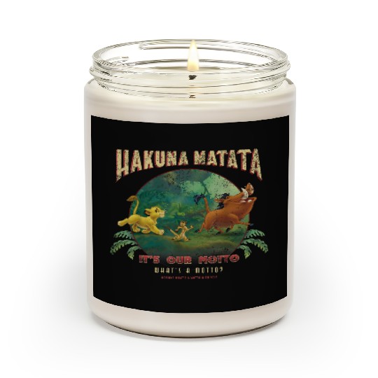 Disney Lion King Hakuna Matata Motto Simba Timon Pumbaa Scented Candles