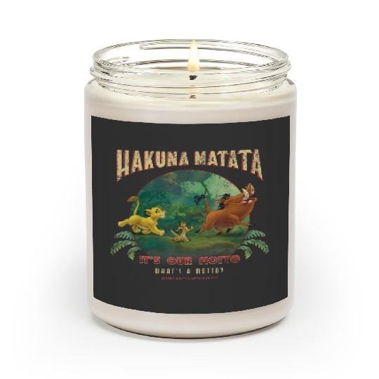 Disney Lion King Hakuna Matata Motto Simba Timon Pumbaa Scented Candles