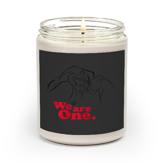 Disney Lion King Simba And Nala We Are One Love Scented Candles