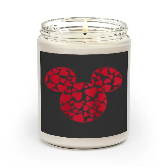 Disney Mickey And Friends Valentine's Day Mickey Heart Fill Raglan Scented Candles